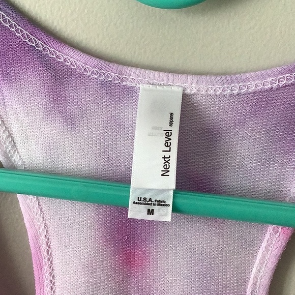 Yoga Zen Purple Pink Gym Tank Top - Picture 2 of 3